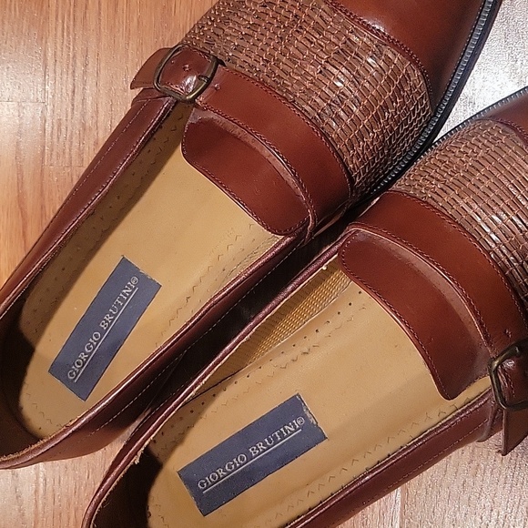 Giorgio Brutini Men's Brown Leather Shoes..size 11D - Picture 2 of 6